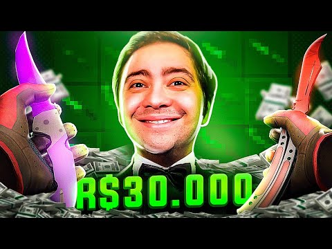 ALANZOKA investiu R$30.000,00 em SKINS de CSGO ( 2 FACAS e 2 LUVAS )