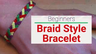 Friendship Bracelet: Braid Style (easy for beginners:)