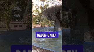 5 أماكن سياحية للزيارة في  Baden-Baden??? travel tourism foryou fyp fypシ instagood germany