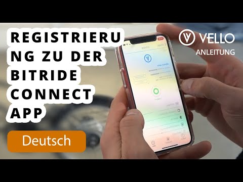 VELLO Anleitung: Registrierung zu der BitRide Connect App