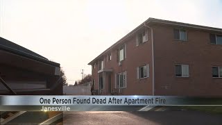 One person found dead after apartment fire