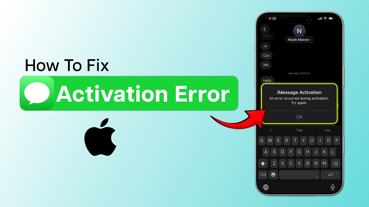 How To Fix iMessage Activation Error On iPhone? - YouTube