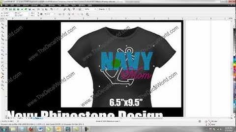 TRW Time-Out #22 Creating A Rhinestone Shirt Proof In Corel Draw In Under 1 Minute With TRW