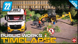 🚧 Digging A Small Pond In A Park + Purchased JCB Backhoe ⭐ FS22 City Public Works Timelapse