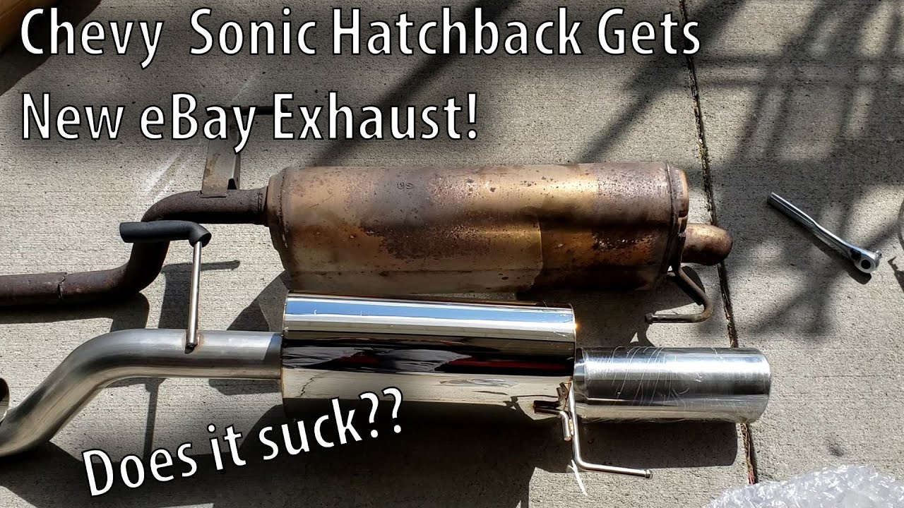 2012 Chevy Sonic Hatchback Turbo Gets an eBay Exhaust! - YouTube