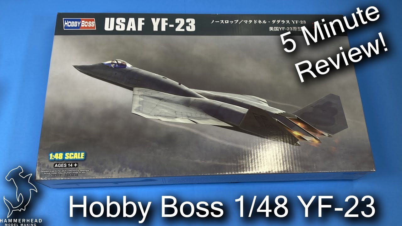 Northrop YF-23 1:72 PLATZ Scale Model Kit VIDEO REVIEW - YouTube