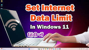 How to set Internet data limit on windows 11 | How to Save Mobile / Wifi Data on PC or Laptop -Hindi