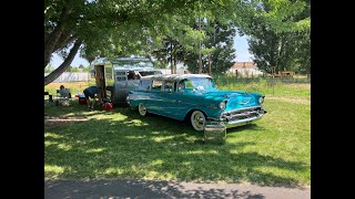 Beautiful 1957 Chevy Wagon & Camper! #trifive by The Car Show Guy 88 views 3 months ago 1 minute, 3 seconds