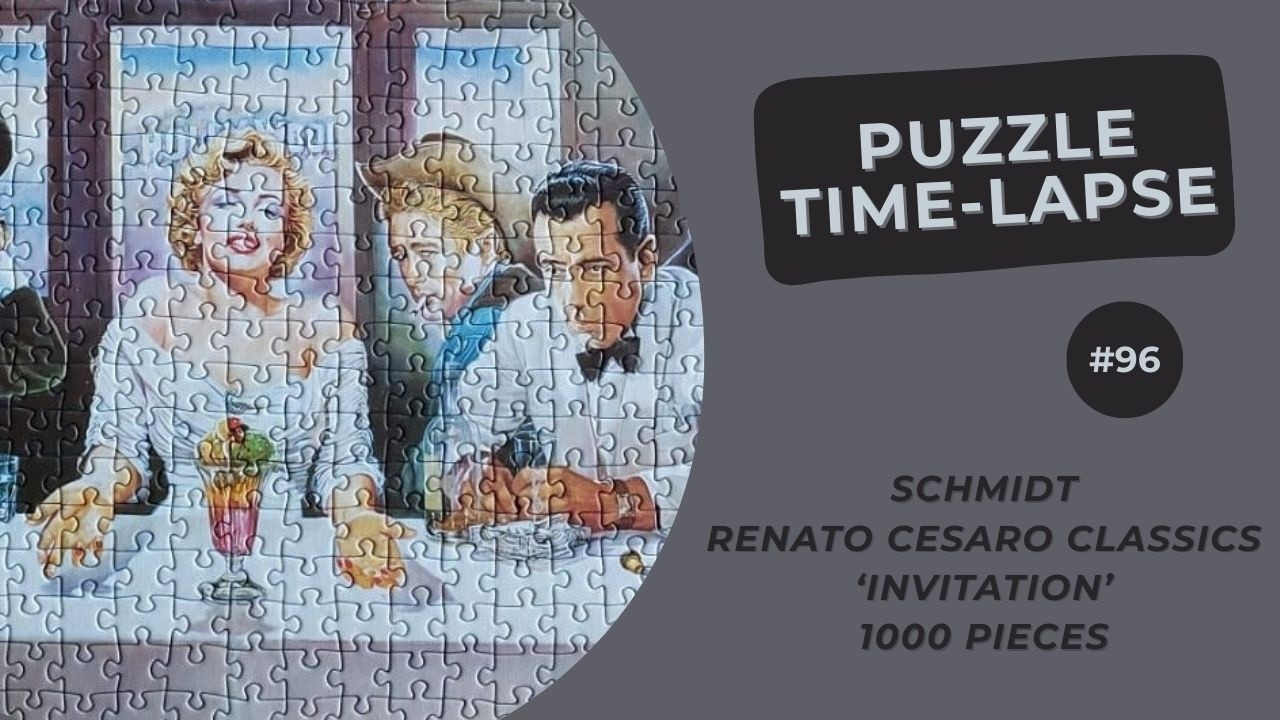 1000 pieces Jigsaw Panorama Puzzle | Renato Cesaro Classics: Invitation | Time Lapse #96