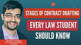 What are the stages of Contract Drafting that every Law Student should know? | Abhyuday Agarwal