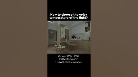How to choose the COLOR TEMPERATURE OF THE LIGHT?
