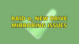Ubuntu: RAID 0, new drive mirroring issues