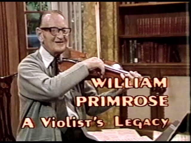 William Primrose “A Violist's Legacy” - YouTube