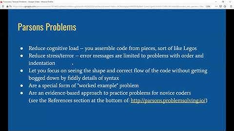 Function practice with Parsons Problems