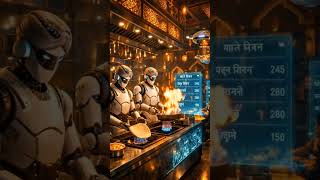 AI Robots Serving Food 😍 Future Restaurant India 🇮🇳 #ai #robot #futureindia #viral