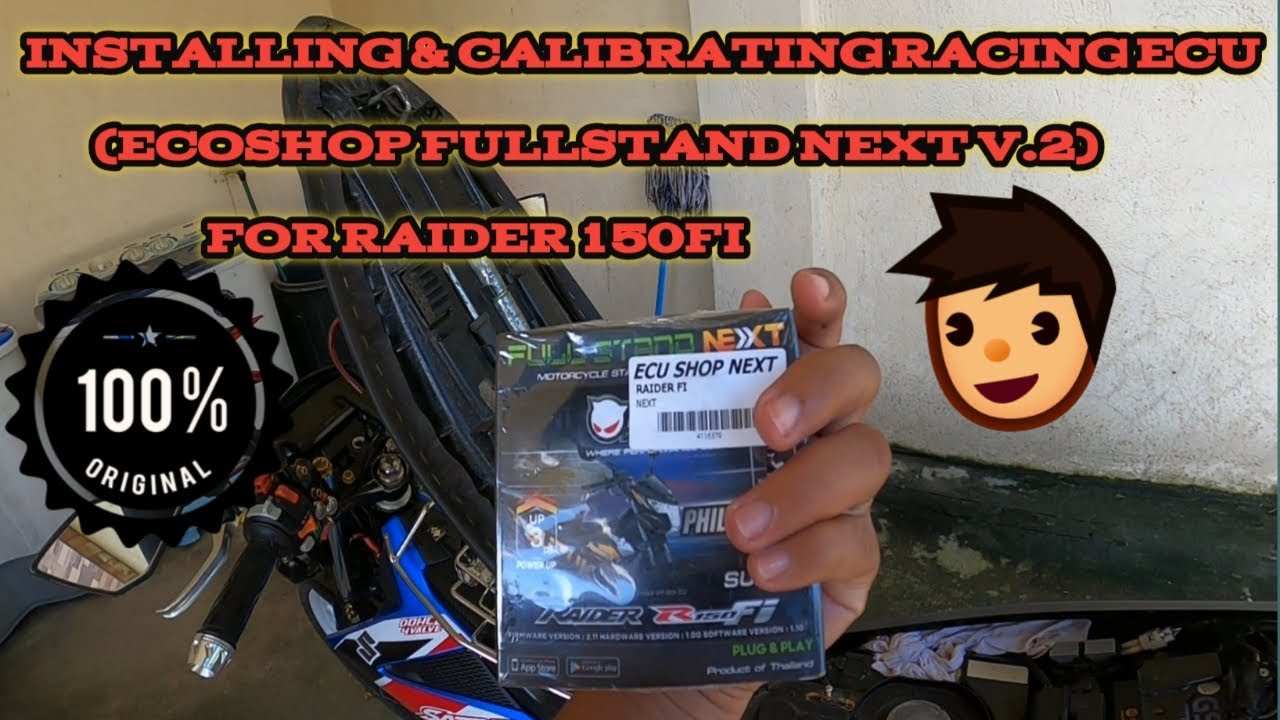 INSTALLING & CALIBRATING RACING ECU (ECOSHOP FULLSTAND NEXT 2020) FOR RAIDER 150FI