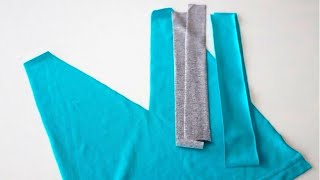 Hoe je van twee eenvoudige stofstroken een verfijnde punt kunt maken. Een geheim dat niet alle naais