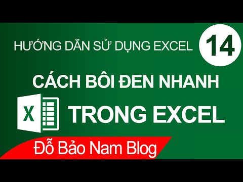 Học Excel cơ bản online #14: Cách bôi đen nhanh trong Excel mới nhất 2023