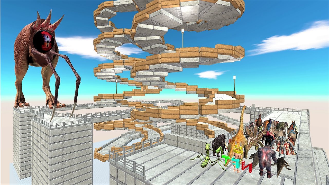 Last Survivor. Touched out,  Bridge and spiral fusion course! | Animal Revolt Battle Simulator