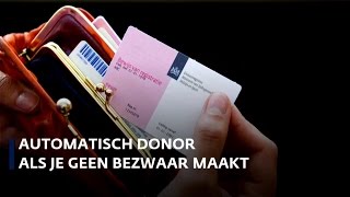 Automatisch donor als je geen bezwaar maakt