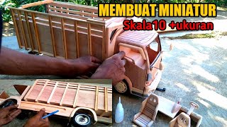 make a 10 scale canter truck miniature|| miniature truck made of wood