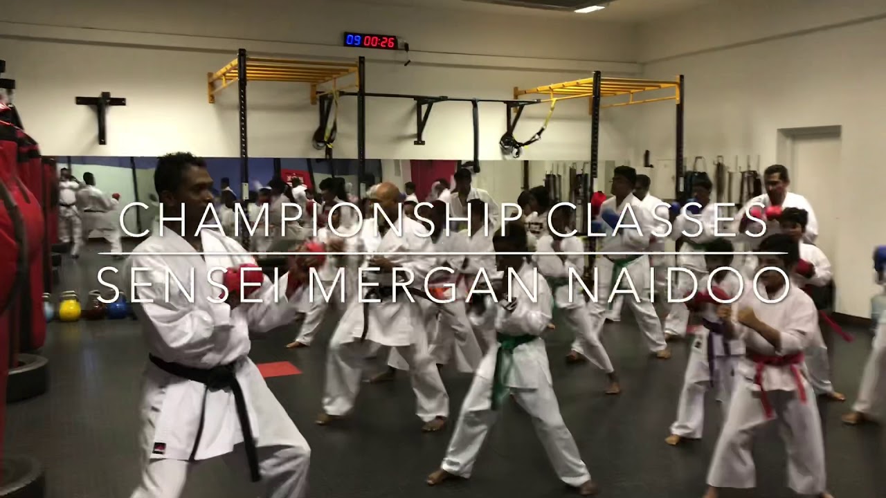 Karate championship training