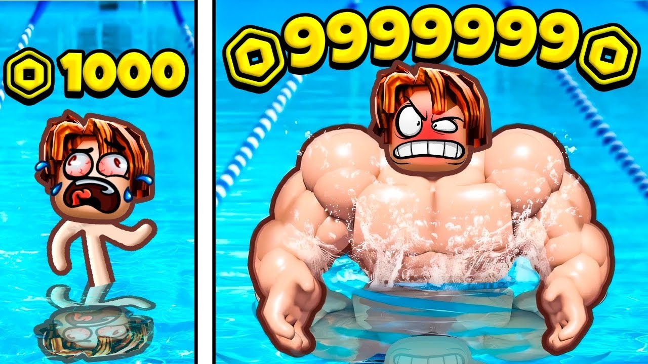 999 ROBUX POR MINUTO NA SUPER NATAÇÃO DO ROBLOX - YouTube