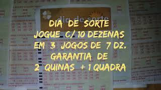 Ganhe Com 10 Dezenas Jogando Com 3 Jogos Simples De 7 Dezenas Cada