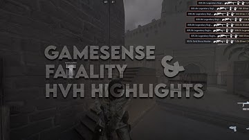 #cs2 gamesense.pub & fatality.win HvH Highlights『7-6K』(Config Reveal!)