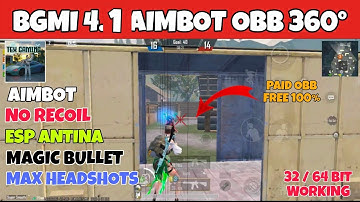 BGMI 4.1 AIMBOT OBB | BGMI 4.1 NO RECOIL CONFIG | BGMI NO RECOIL CONFIG 4.1 [ 100% Safe No Ban ]