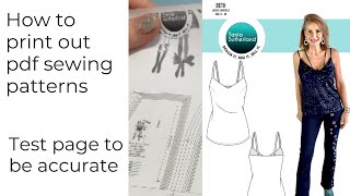 How to print out pdf sewing patterns