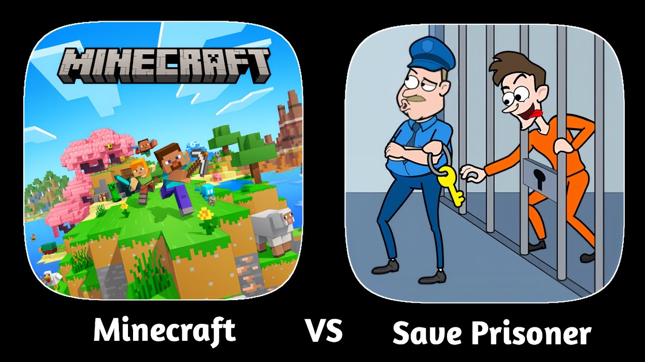 Minecraft Vs Save Prisoner - iOS Android Gameplay Walkthrough 