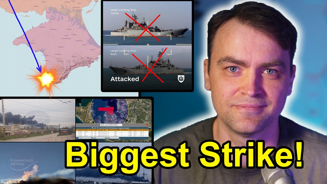 Update from Ukraine | This is Huge! Biggest Ukraine Strike on Crimea! Russian Ships Hit!