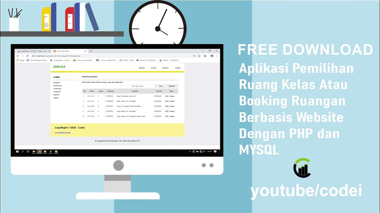  APLIKASI  PEMILIHAN RUANG  KELAS  ATAU BOOKING RUANGAN 