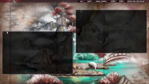 simple rice using bspwm, rofi, polybar, st