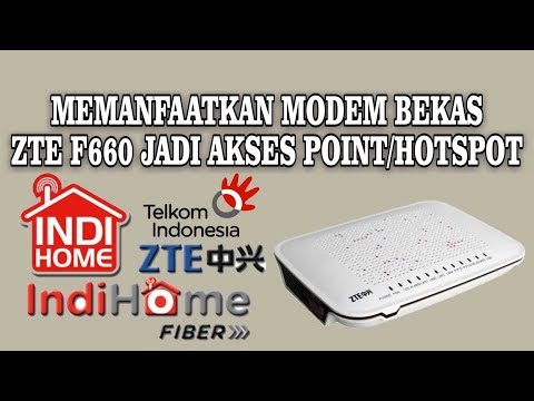 Cara Setting Modem GPON ZTE F660 Menjadi Akses Point/Hotspot