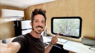 Installed windows in my box truck tiny home