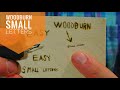 Wood burn small letters how to