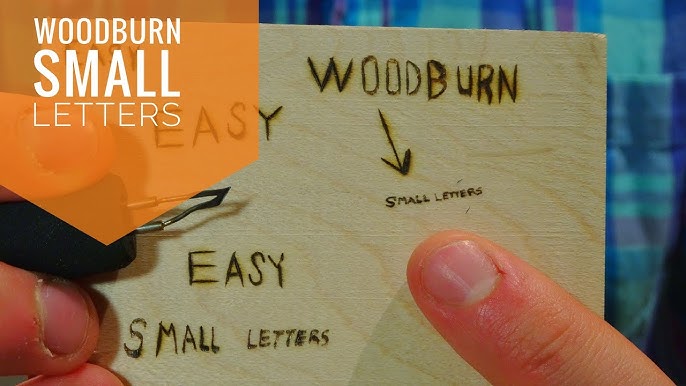 How to Wood Burn Letters (EASY) 