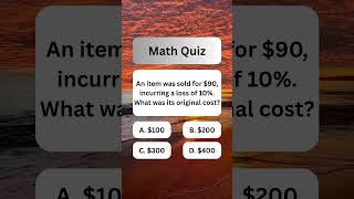 Basic Math Test 762 #maths #mathproblems #shorts #decodethepuzzle #mathfun #riddlejourney #quiz