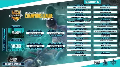 [Bangla] GROUP G ICL QUALIFY ROUND | IWR ESPORTS | PUBG MOBILE | TORQUE GAMING