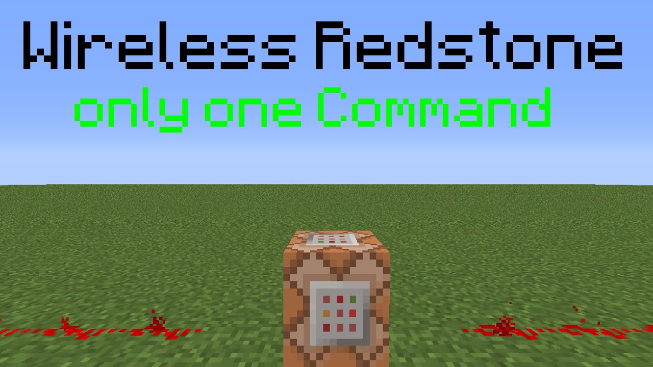 Wireless Redstone in Minecraft | Only One Command [GER] - YouTube