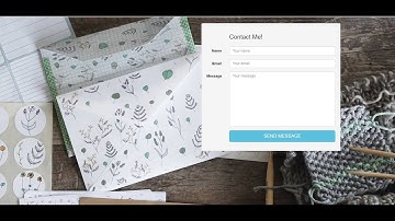 AJAX Contact Form Tutorial #2: Add cover background, setup ajax request