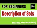Class 11 chapter Sets . Topic description of Sets