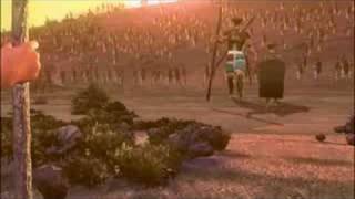 David vs Goliat 2 Animacion en Español de la Biblia Ilumina
