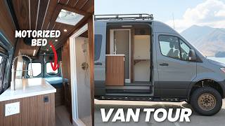 You Have to See the Motorized Bed in This Camper Van | VAN TOUR