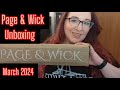 Page  wick march 2024 tethered by blood  page and wick unboxing