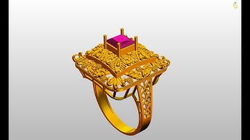 jewellery CAD LADY CLASS RING Gemvision Matrix 8.0 OR Gemvision Matrix 9.0