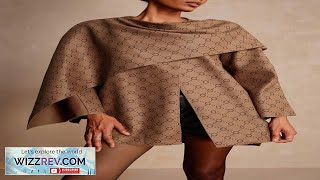 Vesra Women's Geometric Print Long Sleeve Asymmetrical Design Loose Jacket Fashionable Geo Print Jacket Womens