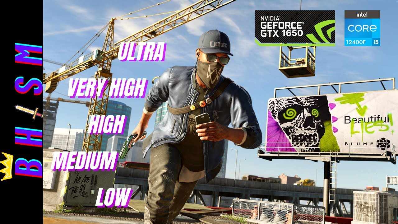 GTX 1650: Watch Dogs 2 - Can It Hit 60FPS at 1080p? (All Settings Tested)
